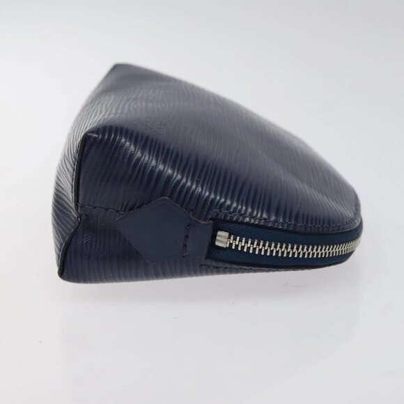 LOUIS VUITTON Epi Pochette Cosmetic PM Cosmetic Pouch Andigo blue - Picture 3 of 15